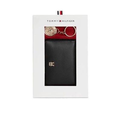 портфейли,и,портмонета,tommy,hilfiger,aw0aw18955,woman,wallet,black,(black)