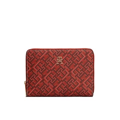 портфейли,и,портмонета,tommy,hilfiger,aw0aw18957,woman,wallet,red,(autumn,red,mix)