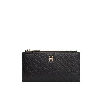 портфейли,и,портмонета,tommy,hilfiger,aw0aw18989,woman,wallet,black,(black)