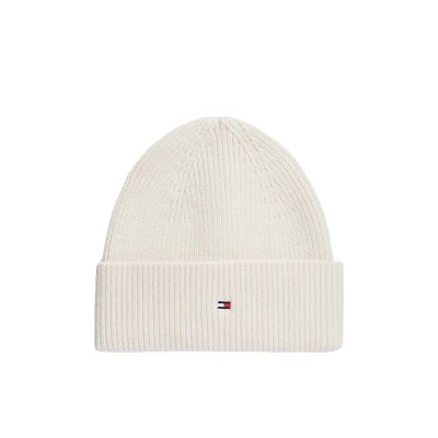 шапка,всички,шапки,tommy,hilfiger,aw0aw19102,beanie,white,(soft,cream)