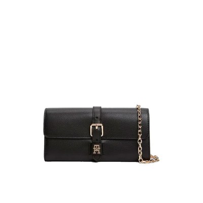 портфейли,и,портмонета,tommy,hilfiger,aw0aw19268,woman,wallet,black,(black)