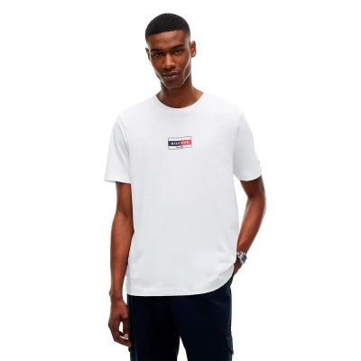 тениска,мъжки,тениски,дамски,тениски,tommy,hilfiger,brand,love,small,flag,short,sleeve,t,shirt,white,(white)
