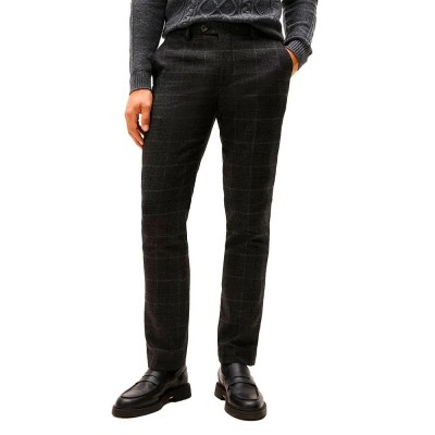 рокля,мъжки,панталони,дамски,панталони,tommy,hilfiger,denton,dress,pants,black,(dark,grey,heather)