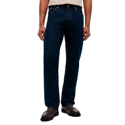 дънки,мъжки,панталони,дамски,панталони,tommy,hilfiger,dover,mw0mw43172,regular,straight,fit,jeans,blue,(selvedge,rinse)