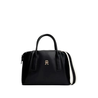 чанта,всички,чанти,tommy,hilfiger,essential,satchel,bag,black,(black)