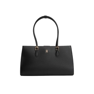 чанта,всички,чанти,tommy,hilfiger,grace,satchel,bag,black,(black)