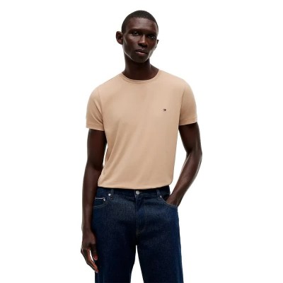 тениска,мъжки,тениски,дамски,тениски,tommy,hilfiger,mw0mw10800,slim,fit,short,sleeve,t,shirt,beige,(batique,khaki)