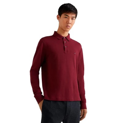 дамски,блузи,с,яка,мъжки,блузи,с,яка,tommy,hilfiger,mw0mw20182,long,sleeve,polo,red,(foulard,burgundy)