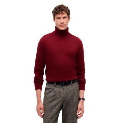 блуза,мъжки,пуловери,дамски,пуловери,tommy,hilfiger,mw0mw28048,cashmere,high,neck,sweater,red,(foulard,burgundy)