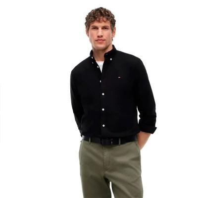 риза,с,дълъг,ръкав,дамски,ризи,мъжки,ризи,tommy,hilfiger,mw0mw35774,long,sleeve,shirt,black,(nos,black)