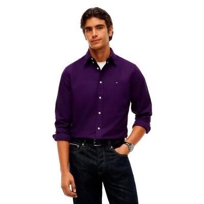 риза,с,дълъг,ръкав,дамски,ризи,мъжки,ризи,tommy,hilfiger,mw0mw35774,long,sleeve,shirt,purple,(purple,sapphire)