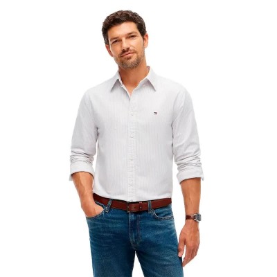риза,с,дълъг,ръкав,дамски,ризи,мъжки,ризи,tommy,hilfiger,mw0mw36238,long,sleeve,shirt,white,(sandalwood,ivory,petal)