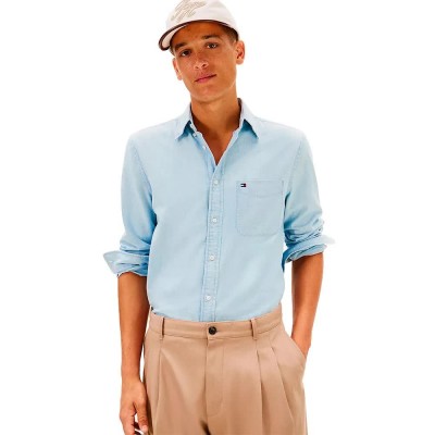 риза,с,дълъг,ръкав,дамски,ризи,мъжки,ризи,tommy,hilfiger,mw0mw39431,long,sleeve,shirt,blue,(mini,h,geo,artic,aqua)