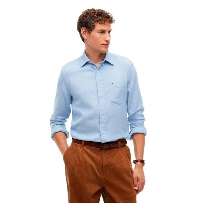 риза,с,дълъг,ръкав,дамски,ризи,мъжки,ризи,tommy,hilfiger,mw0mw40470,long,sleeve,shirt,blue,(breezy,blue)