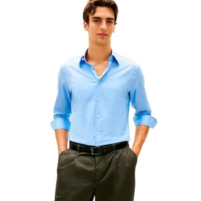 риза,с,дълъг,ръкав,дамски,ризи,мъжки,ризи,tommy,hilfiger,mw0mw41824,long,sleeve,shirt,blue,(blue,bell)