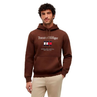 суичър,мъжки,пуловери,tommy,hilfiger,mw0mw42735,hoodie,brown,(ecru)