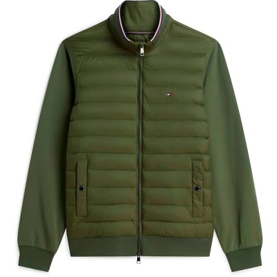 яке,мъжки,якета,дамски,якета,и,палта,tommy,hilfiger,mw0mw43059,plus,size,padded,jacket,green,(huntsman,green,ivory,petal)