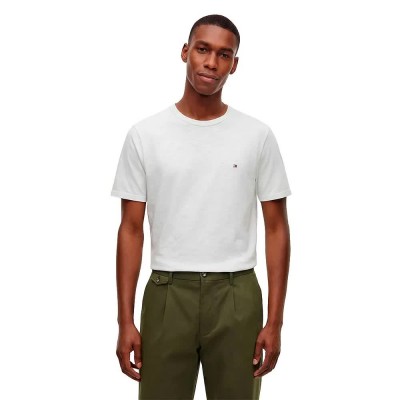 тениска,мъжки,тениски,дамски,тениски,tommy,hilfiger,mw0mw43206,short,sleeve,t,shirt,white,(white)