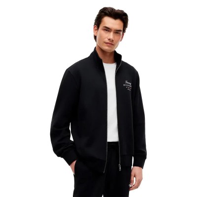 блуза,мъжки,пуловери,tommy,hilfiger,mw0mw43219,full,zip,sweatshirt,black,(black)