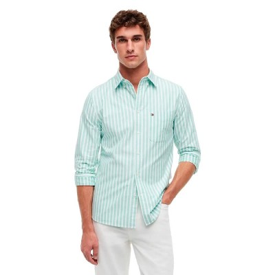 риза,с,дълъг,ръкав,дамски,ризи,мъжки,ризи,tommy,hilfiger,mw0mw43308,long,sleeve,shirt,blue,(mountain,pine,stripe)