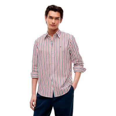 риза,с,дълъг,ръкав,дамски,ризи,мъжки,ризи,tommy,hilfiger,mw0mw43315,long,sleeve,shirt,white,(red,white,blue,stripe)