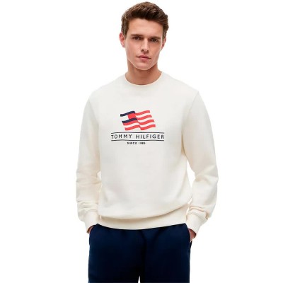 блуза,мъжки,пуловери,tommy,hilfiger,mw0mw43383,sweatshirt,white,(ivory,petal)