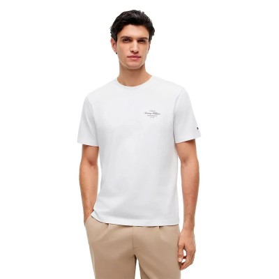 тениска,мъжки,тениски,дамски,тениски,tommy,hilfiger,mw0mw44258,short,sleeve,t,shirt,white,(white)