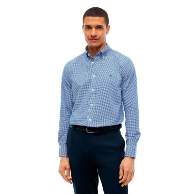 карирана,риза,дамски,ризи,мъжки,ризи,tommy,hilfiger,mw0mw44569,long,sleeve,shirt,blue,(sweet,blue,check)
