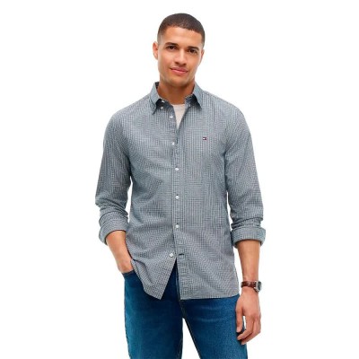 карирана,риза,дамски,ризи,мъжки,ризи,tommy,hilfiger,mw0mw44573,long,sleeve,shirt,grey,(mountain,pine,check)