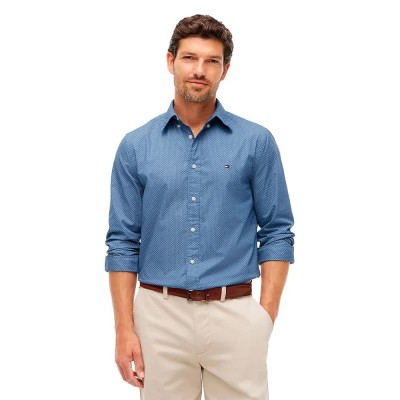 риза,с,дълъг,ръкав,дамски,ризи,мъжки,ризи,tommy,hilfiger,mw0mw44580,long,sleeve,shirt,blue,(desert,sky,white)