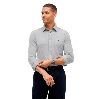 риза,с,дълъг,ръкав,дамски,ризи,мъжки,ризи,tommy,hilfiger,mw0mw44587,long,sleeve,shirt,grey,(light,grey,heather)
