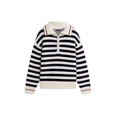 блуза,мъжки,пуловери,дамски,пуловери,tommy,hilfiger,mw0mw44698,half,zip,sweater,white,(desert,sky,stripe)