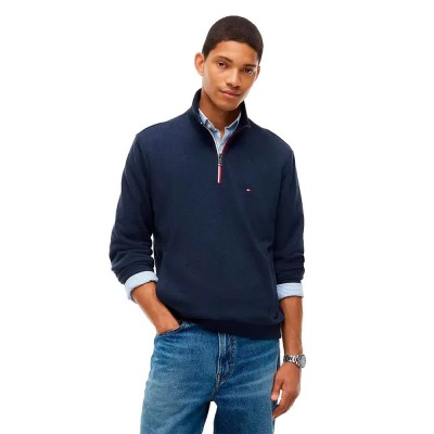 блуза,мъжки,пуловери,tommy,hilfiger,mw0mw44943,half,zip,sweatshirt,blue,(navy,blue,heather)