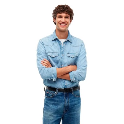 риза,с,дълъг,ръкав,дамски,ризи,мъжки,ризи,tommy,hilfiger,mw0mw44983,long,sleeve,shirt,blue,(indigo,stripe)
