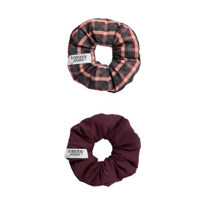 други,аксесоари,tommy,hilfiger,set,aw0aw18988,hair,tie,purple,(gingham,check)