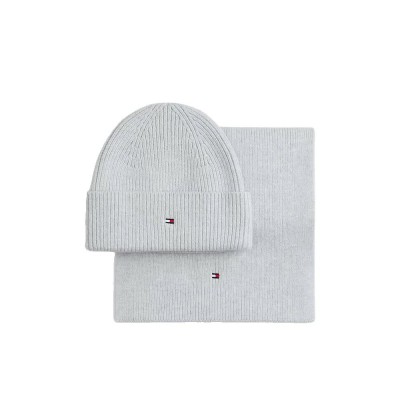 комплект,всички,шапки,tommy,hilfiger,set,aw0aw19136,beanie,grey,(light,grey,heather)