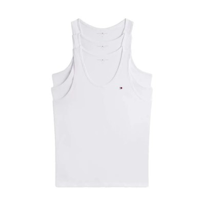 мъжко,бельо,tommy,hilfiger,um0um03867,sleeveless,base,layer,3,units,white,(white,white,white)