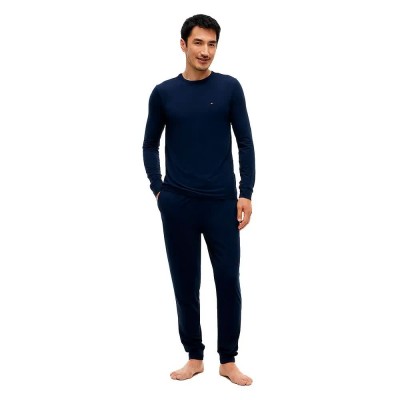 пижама,мъжки,пижами,tommy,hilfiger,um0um04006,long,sleeve,pyjama,blue,(dark,blue)