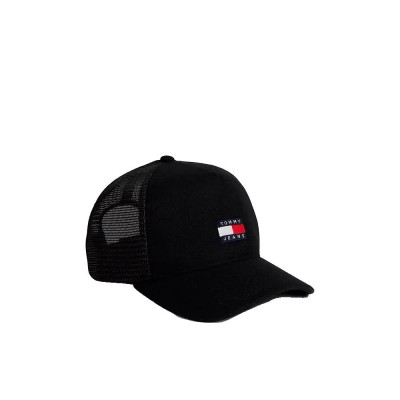 дънки,всички,шапки,tommy,jeans,am0am14597,trucker,cap,black,(black)