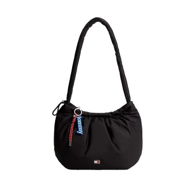 чанта,всички,чанти,tommy,jeans,icon,charms,hobo,bag,black,(black)