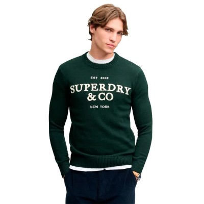 блуза,мъжки,пуловери,дамски,пуловери,superdry,applique,graphic,jumper,sweater,green,(forest,green)