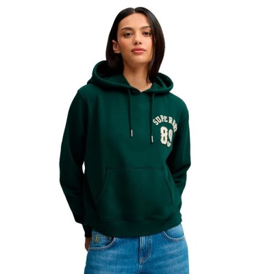 суичър,дамски,блузи,superdry,athletic,essentials,applique,crop,hoodie,green,(enamel,green)