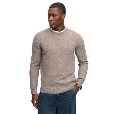 блуза,мъжки,пуловери,дамски,пуловери,superdry,brushed,knitted,jumper,sweater,grey,(mouse,brown,fleck)