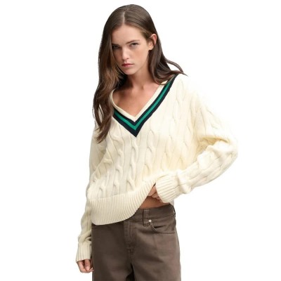 блуза,мъжки,пуловери,дамски,пуловери,superdry,classic,cable,cricket,knit,sweater,beige,(dusty,ecru)