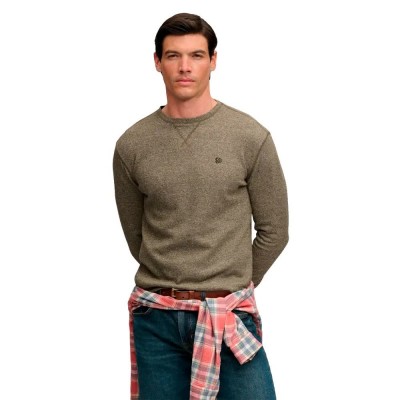 блуза,мъжки,пуловери,дамски,пуловери,superdry,classic,slub,waffle,sweater,green,(olive,green,marl)