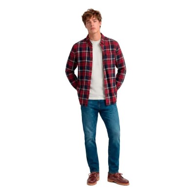 карирана,риза,дамски,ризи,мъжки,ризи,superdry,cotton,lumberjack,long,sleeve,shirt,red,(peyton,check,eclipse,navy)