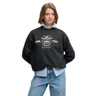блуза,дамски,блузи,superdry,country,club,crew,sweatshirt,black,(phantom,black,marl)