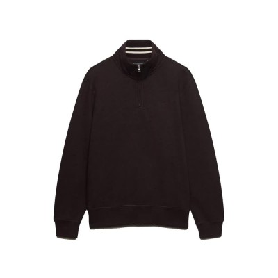 блуза,мъжки,пуловери,superdry,essential,serif,logo,half,zip,sweatshirt,black,(heritage,port,marl)