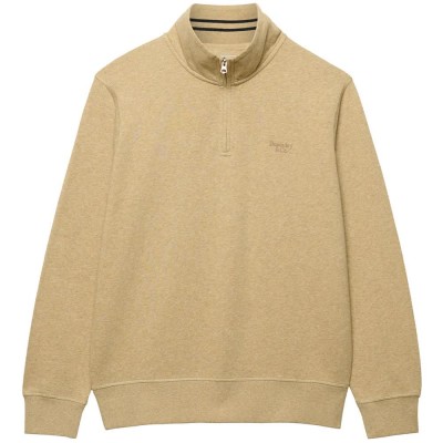 блуза,мъжки,пуловери,superdry,essential,serif,logo,half,zip,sweatshirt,beige,(pumice,stone,beige,marl)
