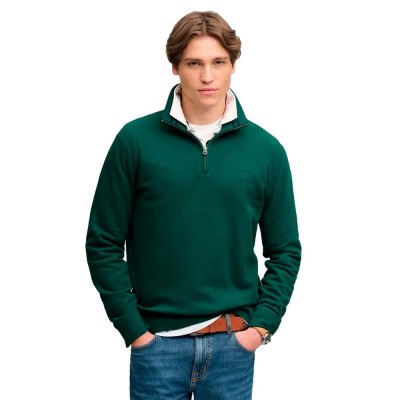 блуза,мъжки,пуловери,superdry,essential,serif,logo,half,zip,sweatshirt,green,(varsity,green)